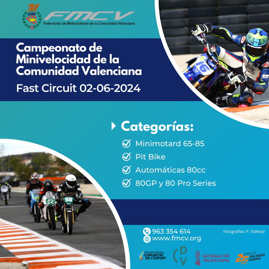 Cambio de categorías para el Fast Circuit del 2 de junio
