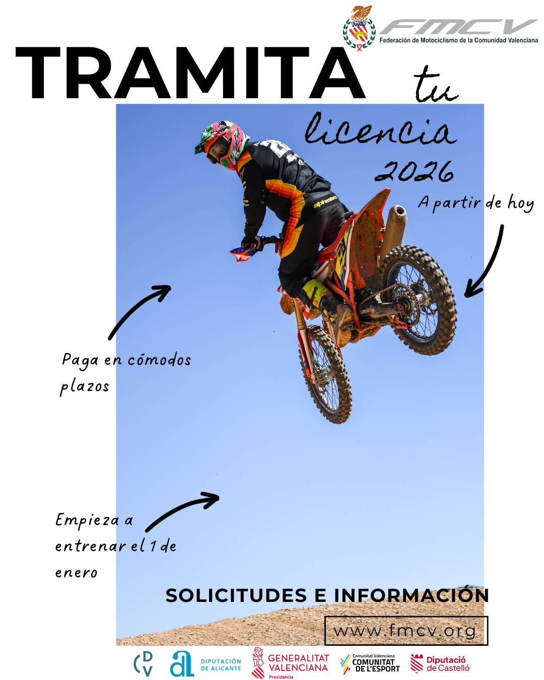 ¡Tramita tu licencia 2026 a partir de hoy!