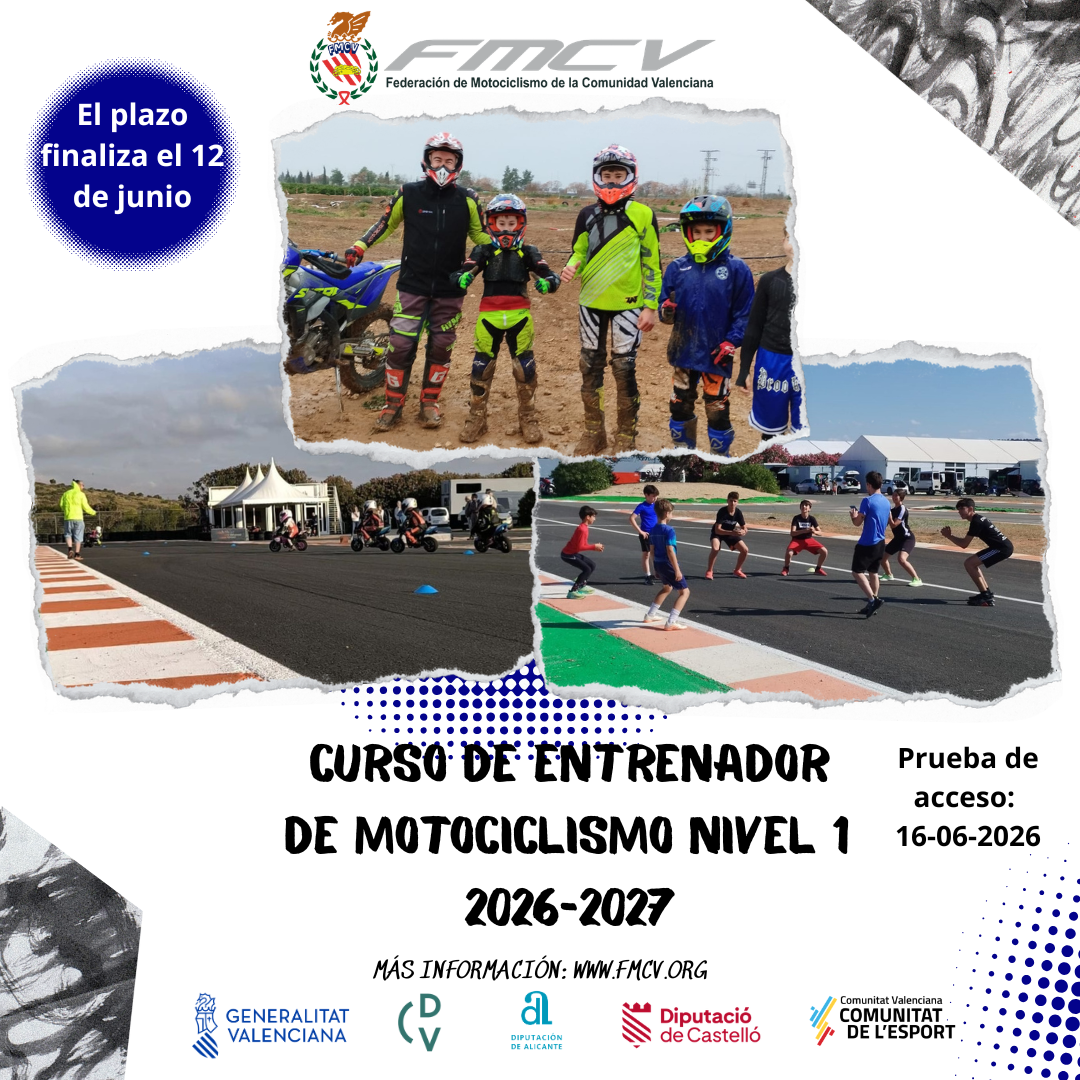 Curso de entrenadores de motociclismo 2026-2027