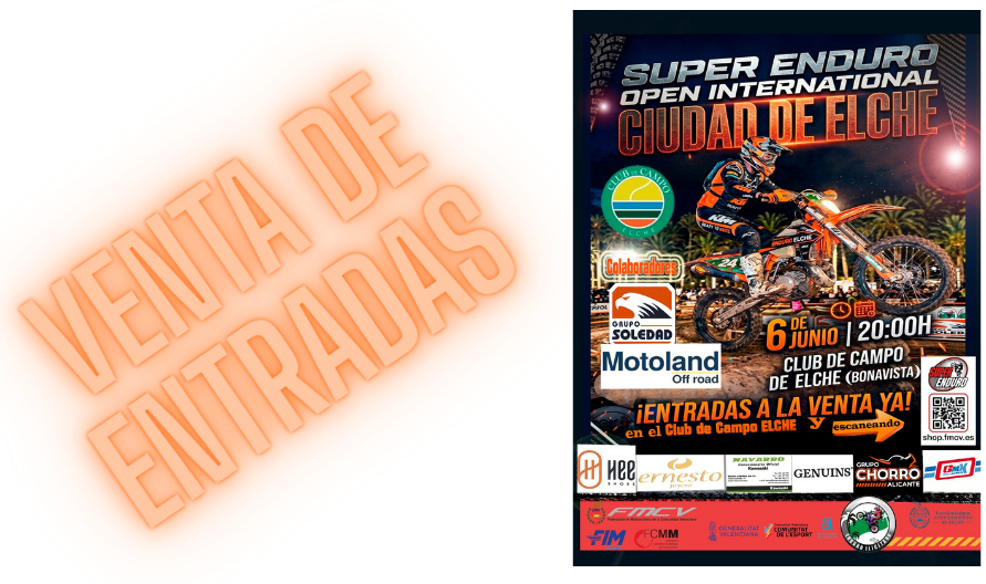 Venta de entradas II Superenduro Open Internacional Ciudad de Elche