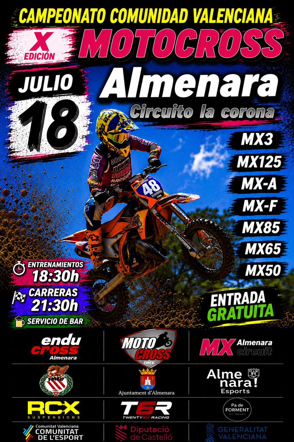 El Motocross de la CV se cita en Almenara este sábado