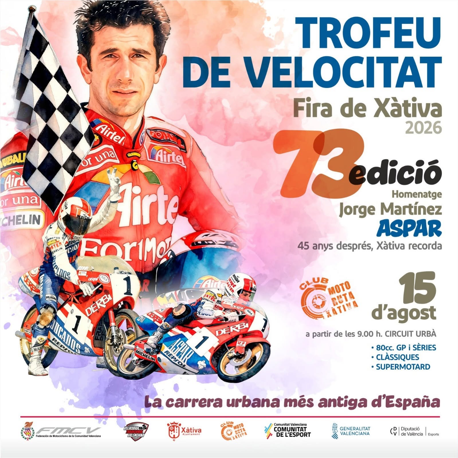 La LXIII edición del Trofeu de Velocitat Fira de Xàtiva, este sábado