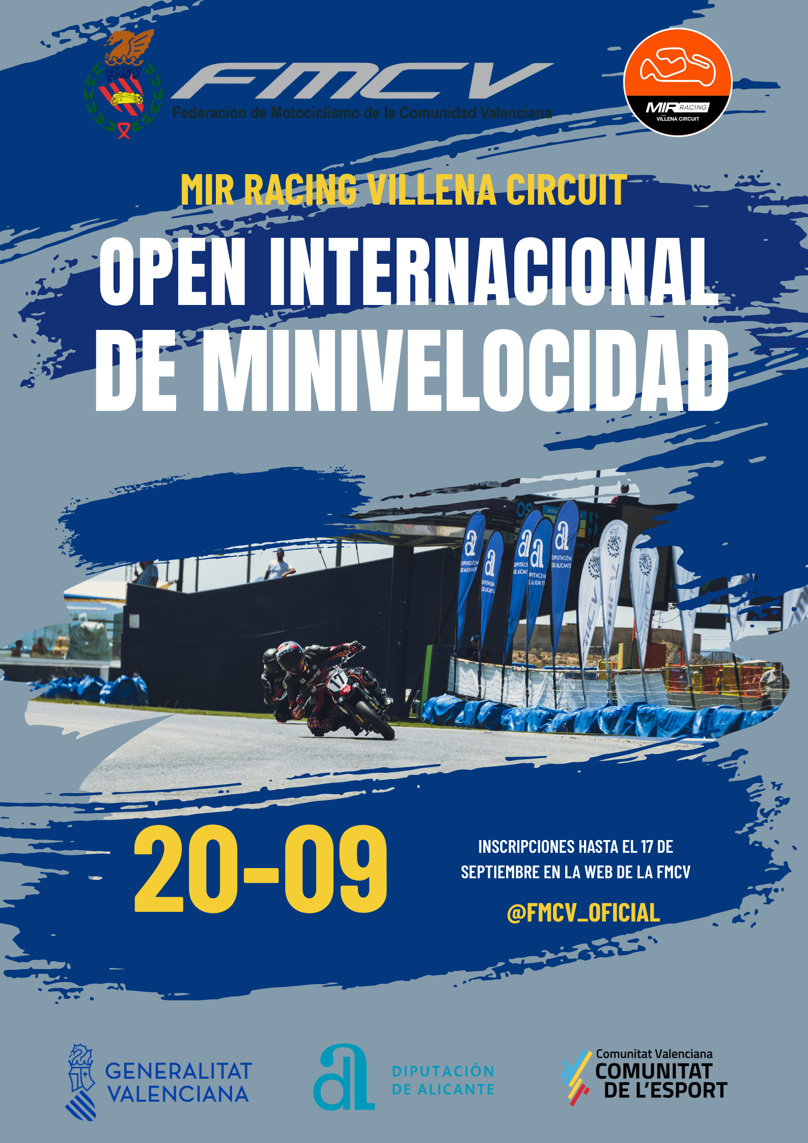 La 8ª prueba del Open Internacional de Minivelocidad, este domingo en el MIR Racing Villena Circuit
